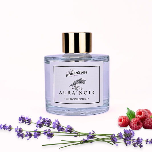 🪻AURA NOIR🍓 Odorizant de cameră natural cu bețișoare, bază ECO-FRIENDLY, handmade - Lavandă, Fructe Roșii