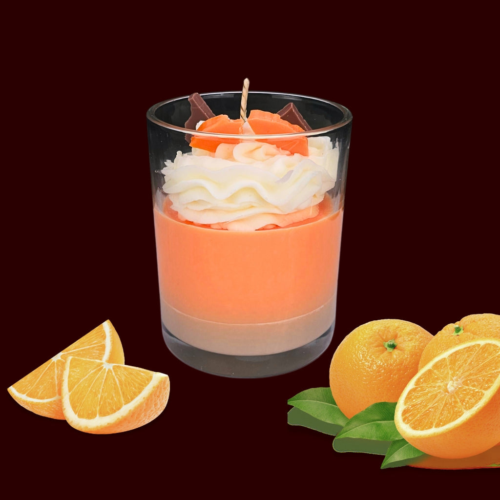 🍊SWEET ORANGE🍰 Lumânare parfumată decorativă, ceară naturală handmade