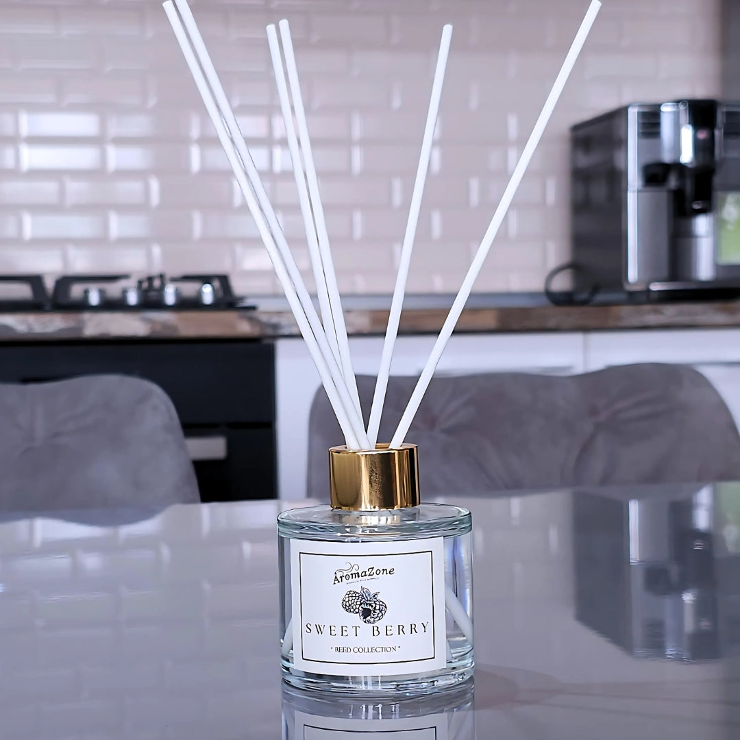 🍓SWEET BERRY❤️ Odorizant de cameră natural cu bețișoare, bază ECO-FRIENDLY, handmade - Zmeură, Cocktail de Fructe
