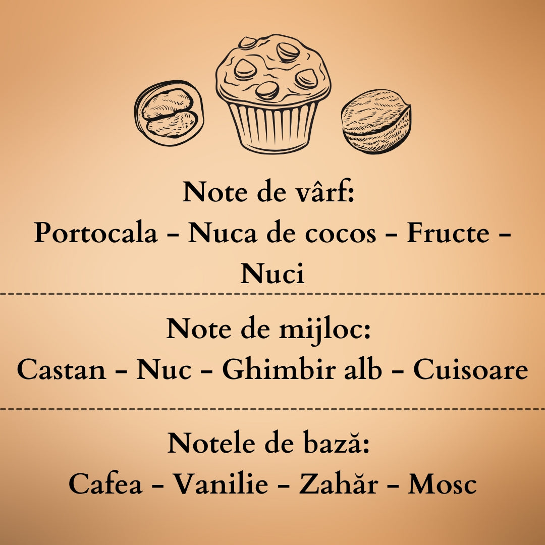 🥜NUTCRACKER🌰 Lumânare parfumată decorativă, ceară naturală handmade - Ciocolată, Fursecuri, Nuci
