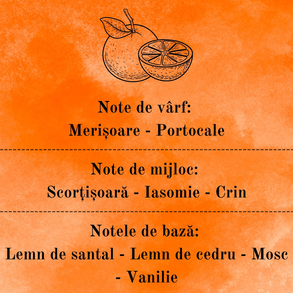 🍊SWEET ORANGE🍰 Lumânare parfumată decorativă, ceară naturală handmade