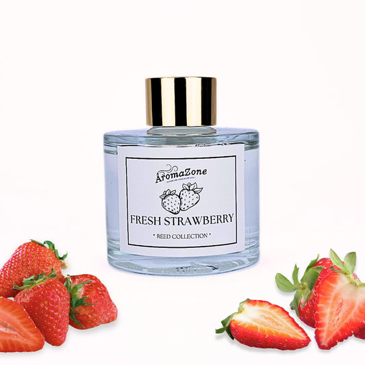 🍓FRESH STRAWBERRY🍃 Odorizant de cameră natural cu bețișoare, bază ECO-FRIENDLY, handmade - Căpșuni, Vanilie