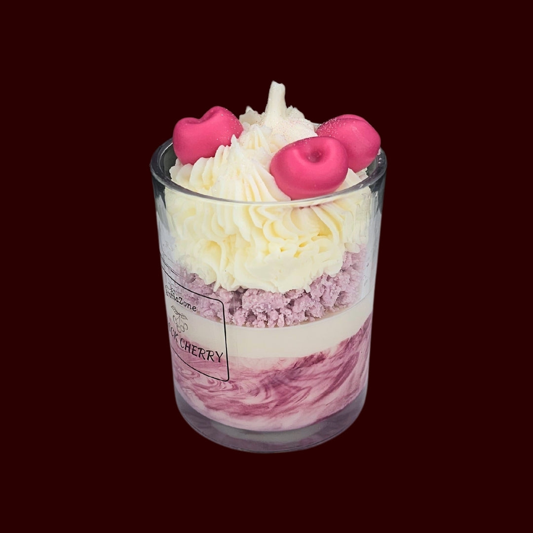 🍒BLACK CHERRY❤️ Lumânare parfumată decorativă, ceară naturală handmade