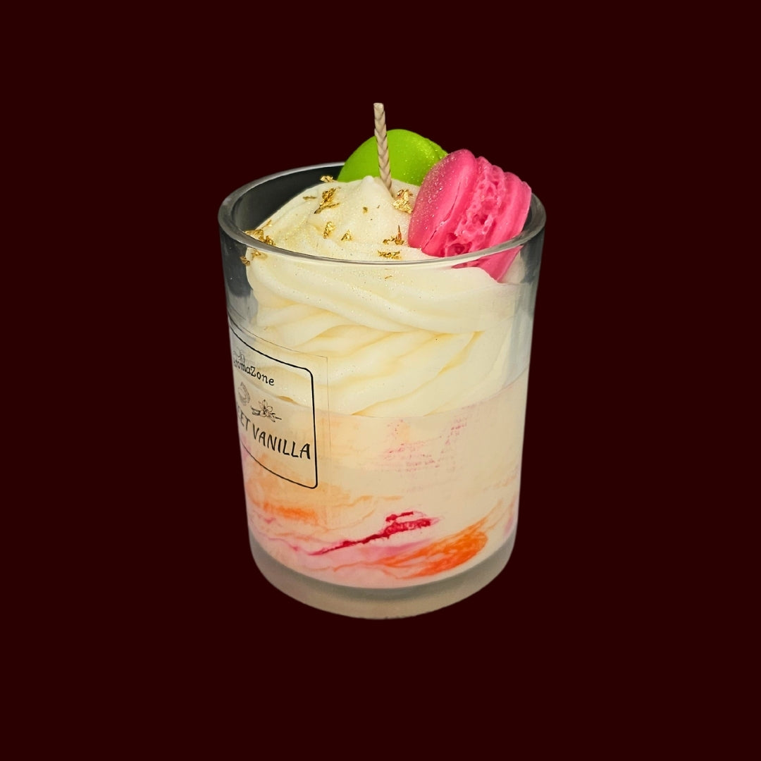 🍦SWEET VANILLA🍡 Lumânare parfumată decorativă, ceară naturală handmade