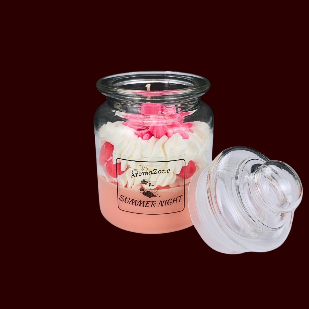 🌅SUMMER NIGHT🌙 Lumânare parfumată decorativă, ceară naturală handmade