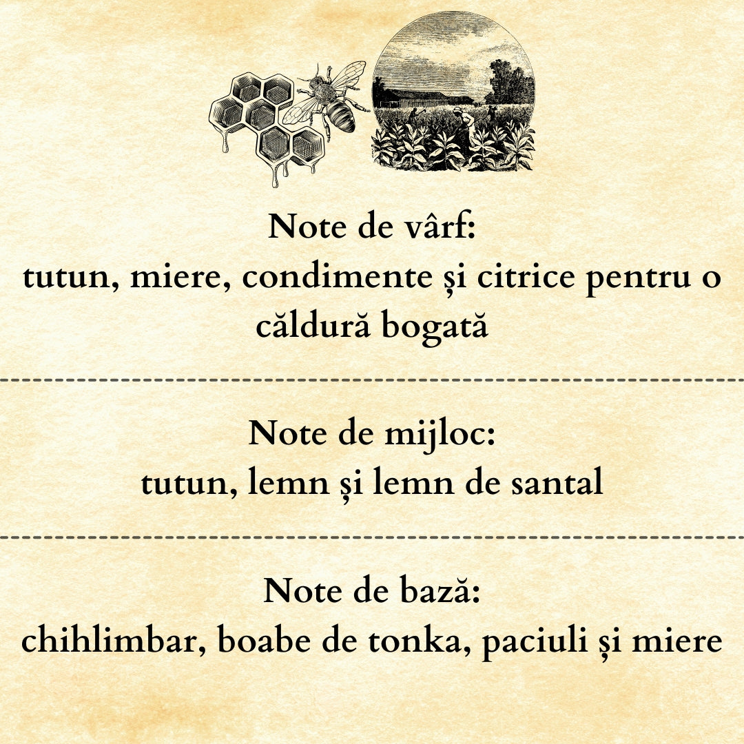 🍯HONEY&TABACCO🚬 Odorizant de cameră natural cu bețișoare, bază ECO-FRIENDLY, handmade - Miere, Tutun, Lemn