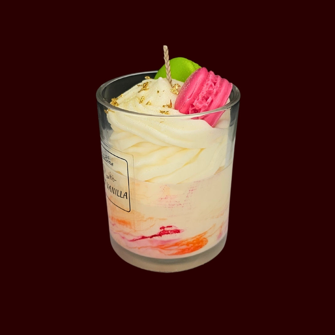 🍦SWEET VANILLA🍡 Lumânare parfumată decorativă, ceară naturală handmade