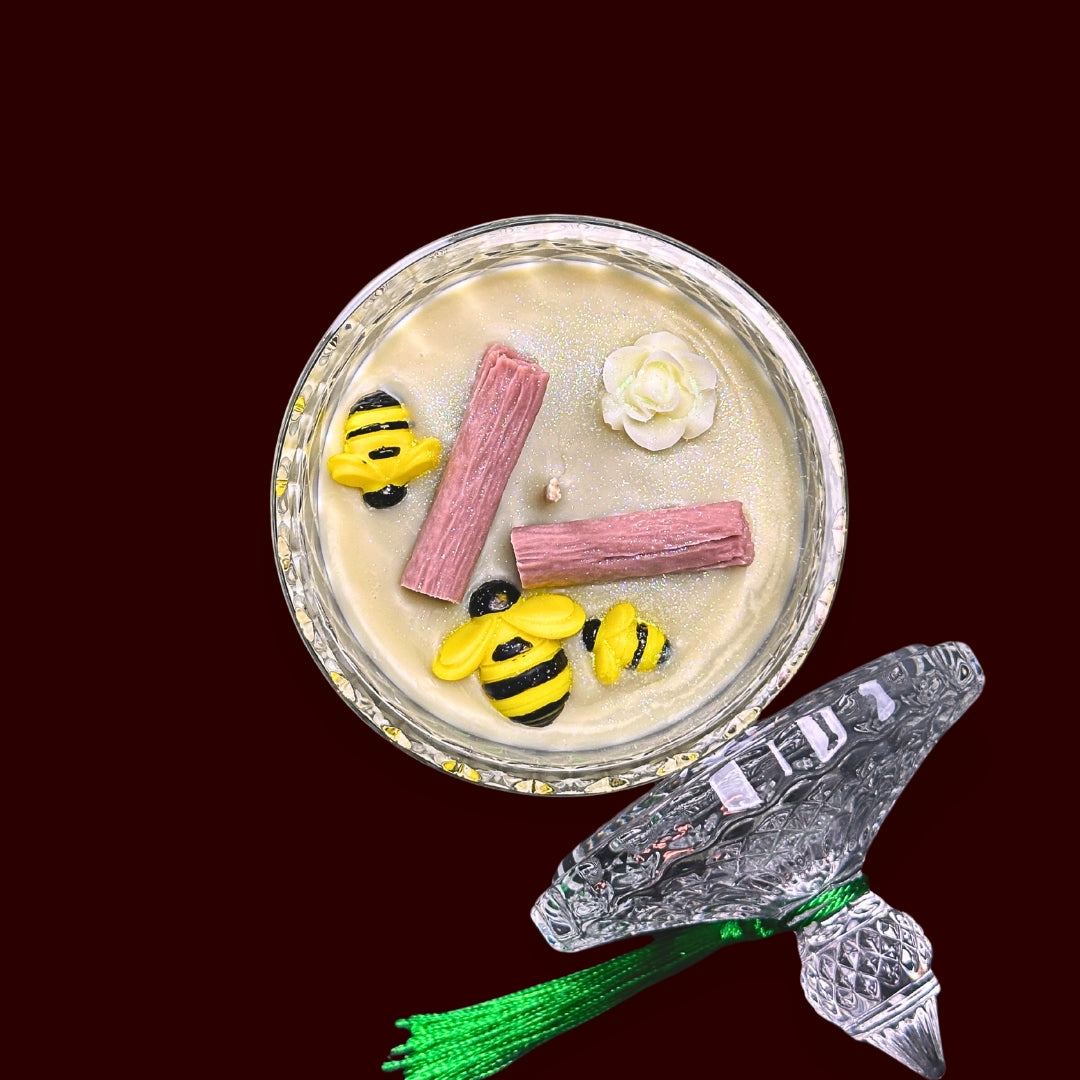 🍯HONEY&TABACCO🚬 Lumânare parfumată decorativă, ceară naturală handmade