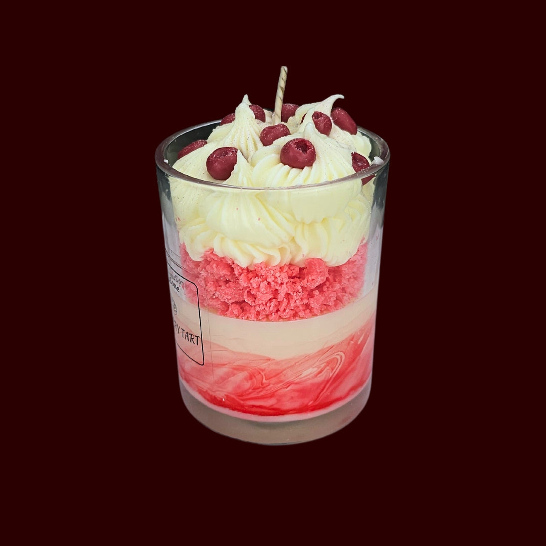 🍅CRANBERRY TART🍰 Lumânare parfumată decorativă, ceară naturală handmade