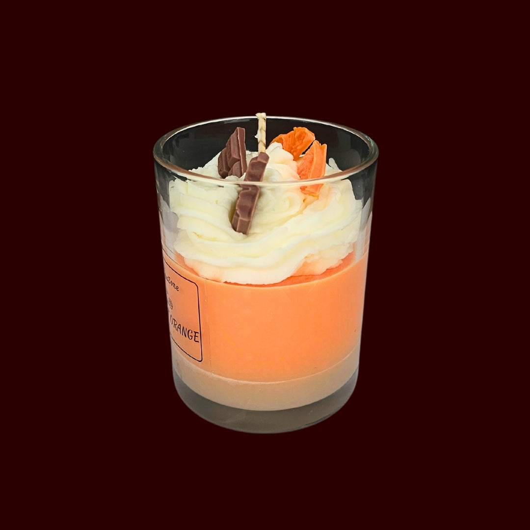 🍊SWEET ORANGE🍰 Lumânare parfumată decorativă, ceară naturală handmade
