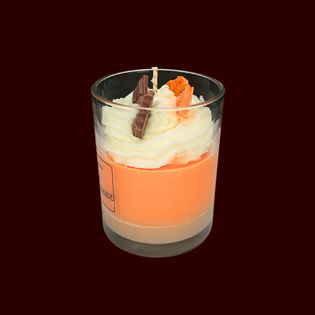 🍊SWEET ORANGE🍰 Lumânare parfumată decorativă, ceară naturală handmade