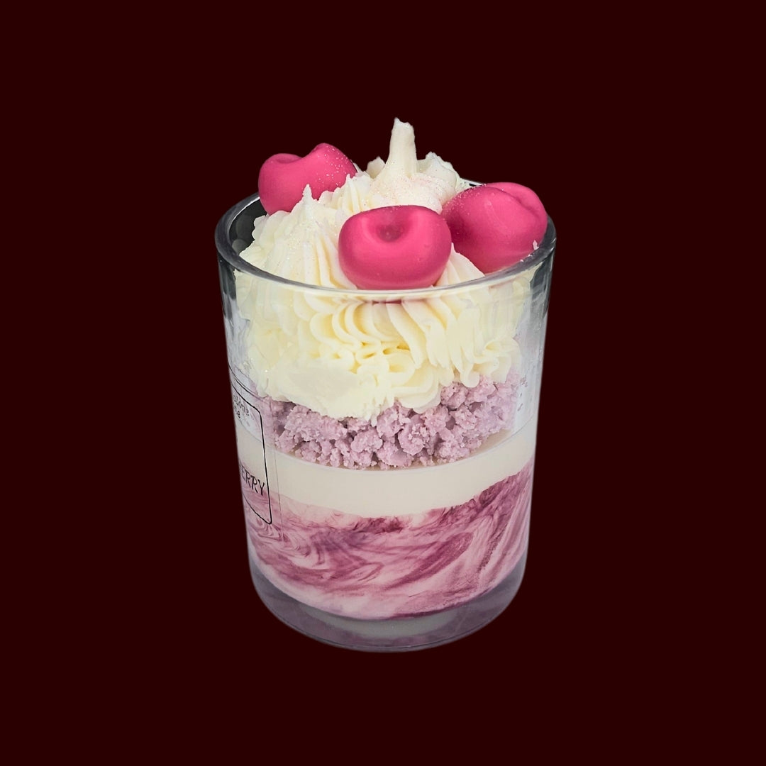 🍒BLACK CHERRY❤️ Lumânare parfumată decorativă, ceară naturală handmade