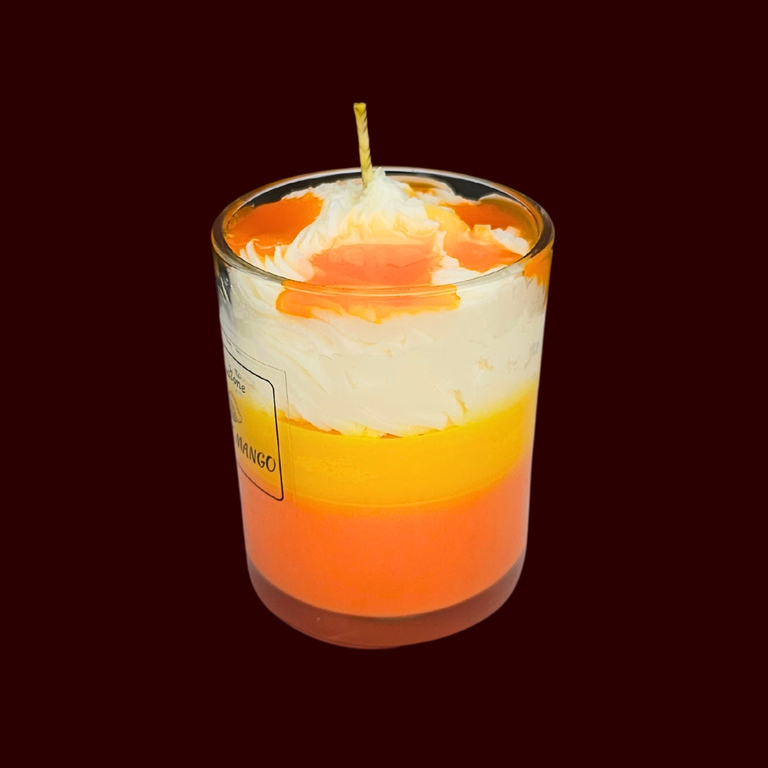 🥭SWEET MANGO💛 Lumânare parfumată decorativă, ceară naturală handmade