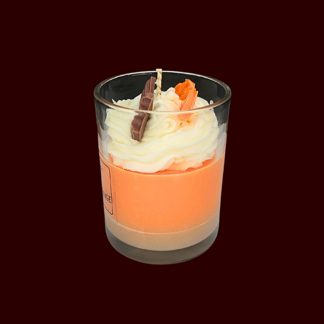 🍊SWEET ORANGE🍰 Lumânare parfumată decorativă, ceară naturală handmade