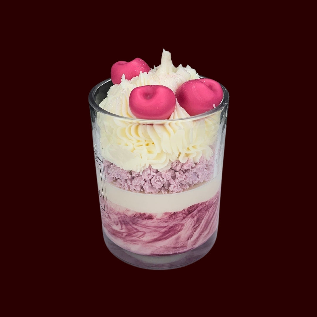 🍒BLACK CHERRY❤️ Lumânare parfumată decorativă, ceară naturală handmade