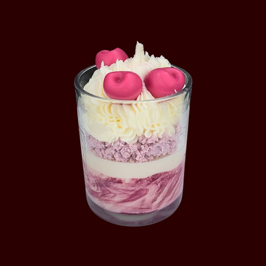 🍒BLACK CHERRY❤️ Lumânare parfumată decorativă, ceară naturală handmade