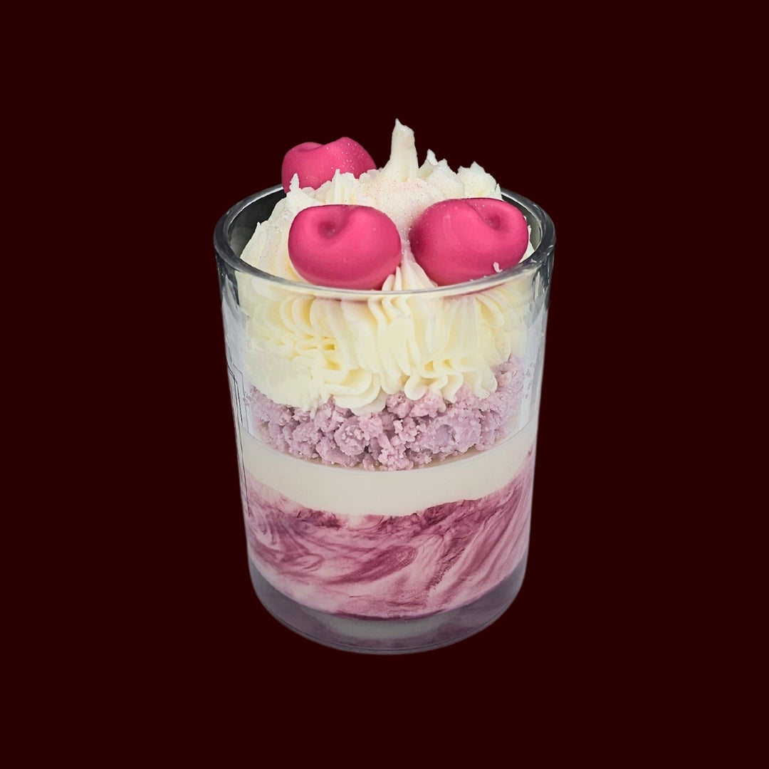 🍒BLACK CHERRY❤️ Lumânare parfumată decorativă, ceară naturală handmade