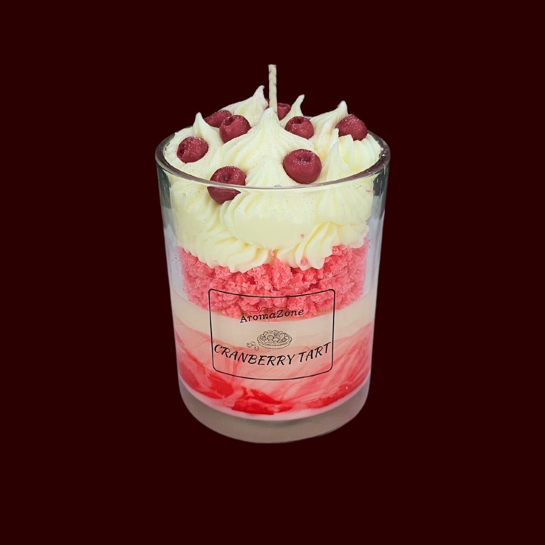 🍅CRANBERRY TART🍰 Lumânare parfumată decorativă, ceară naturală handmade