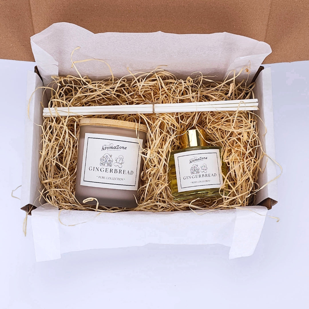 Set cadou aromaterapie - Lumânare + Odorizant de cameră, Handmade