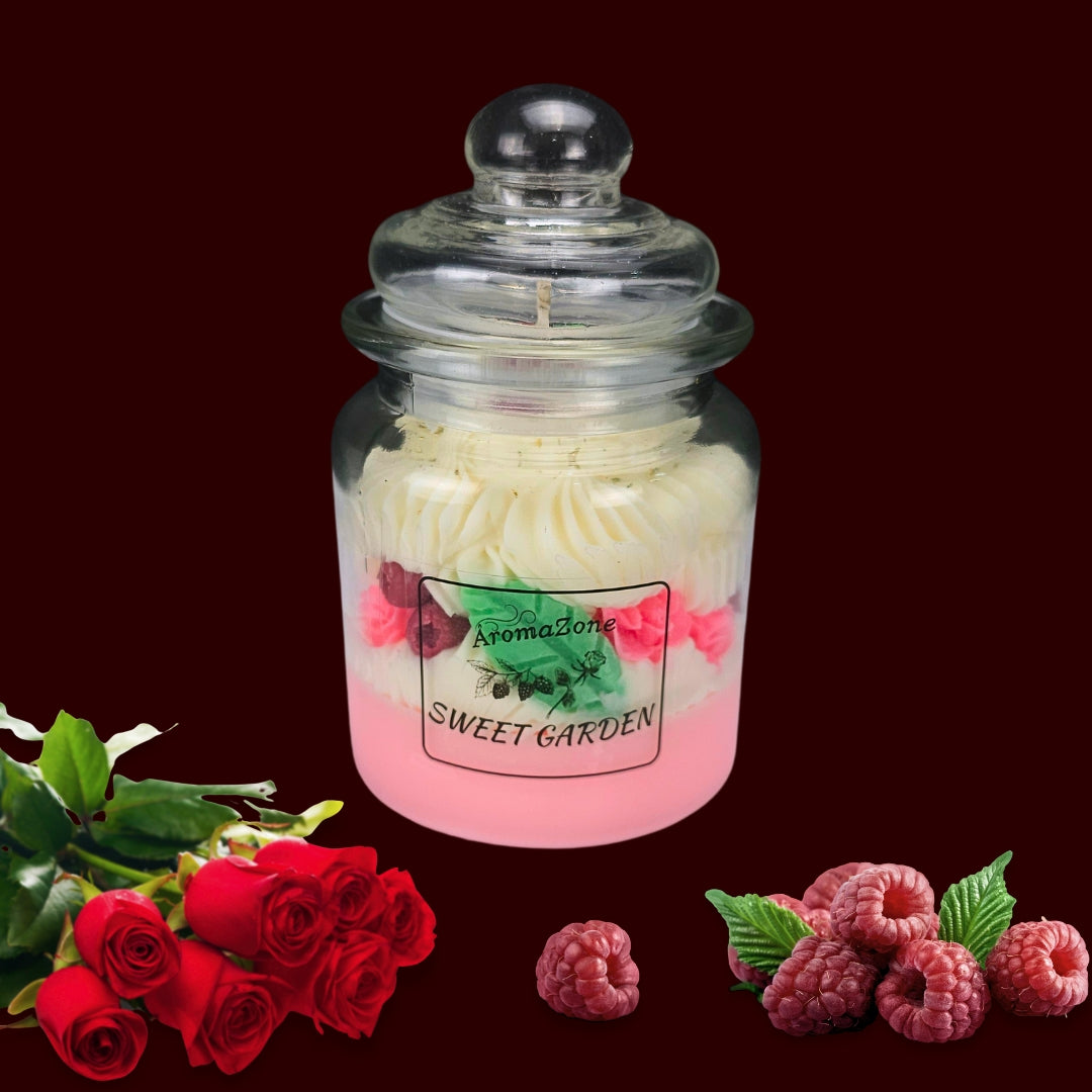 🫐SWEET GARDEN🌹 Lumânare parfumată decorativă, ceară naturală handmade
