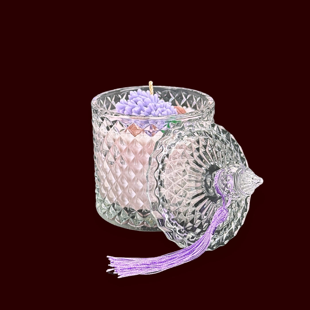 🪻AURA NOIR🍓 Lumânare parfumată decorativă, ceară naturală handmade