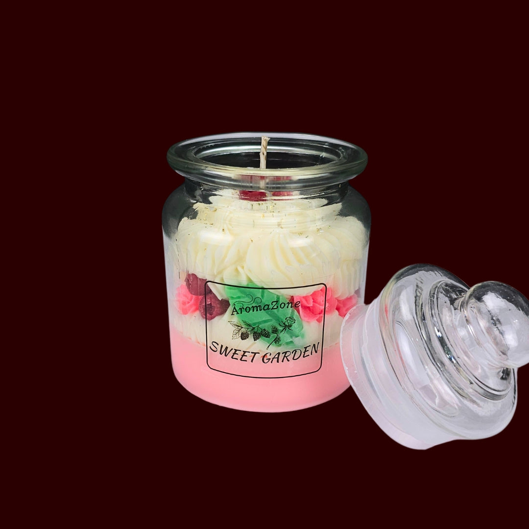 🫐SWEET GARDEN🌹 Lumânare parfumată decorativă, ceară naturală handmade