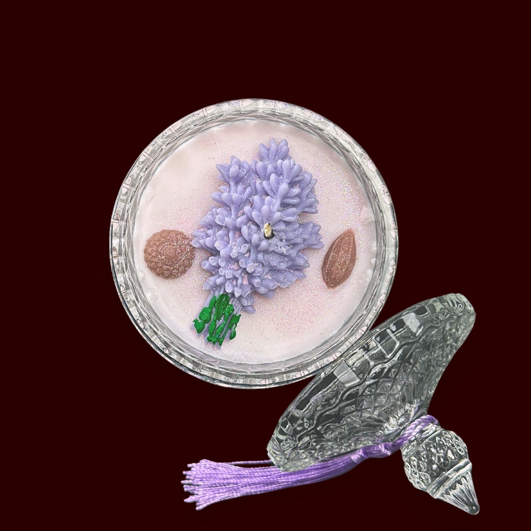 🪻AURA NOIR🍓 Lumânare parfumată decorativă, ceară naturală handmade