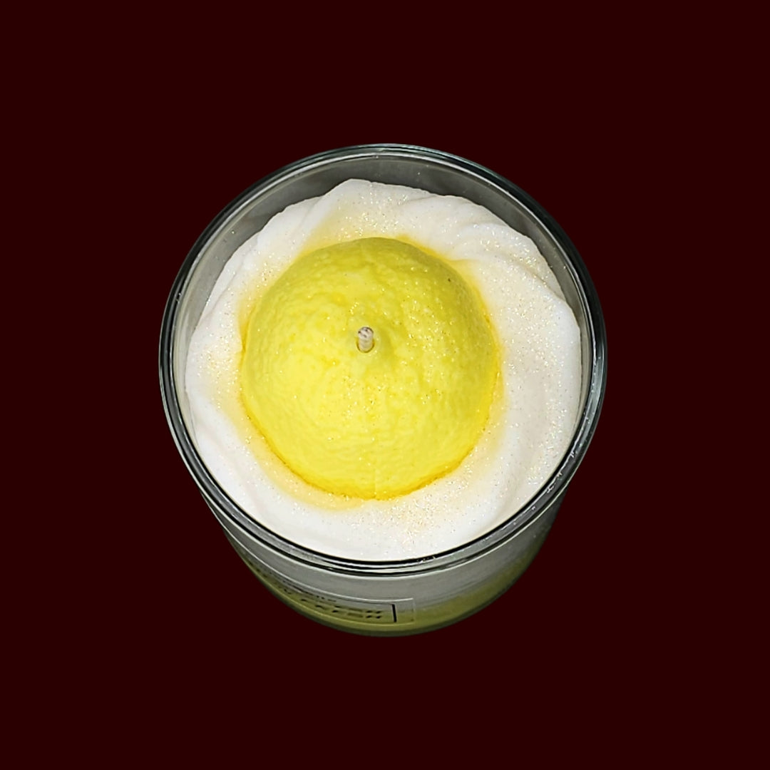 🍋LEMON FRESH🍃 Lumânare parfumată decorativă, ceară naturală handmade