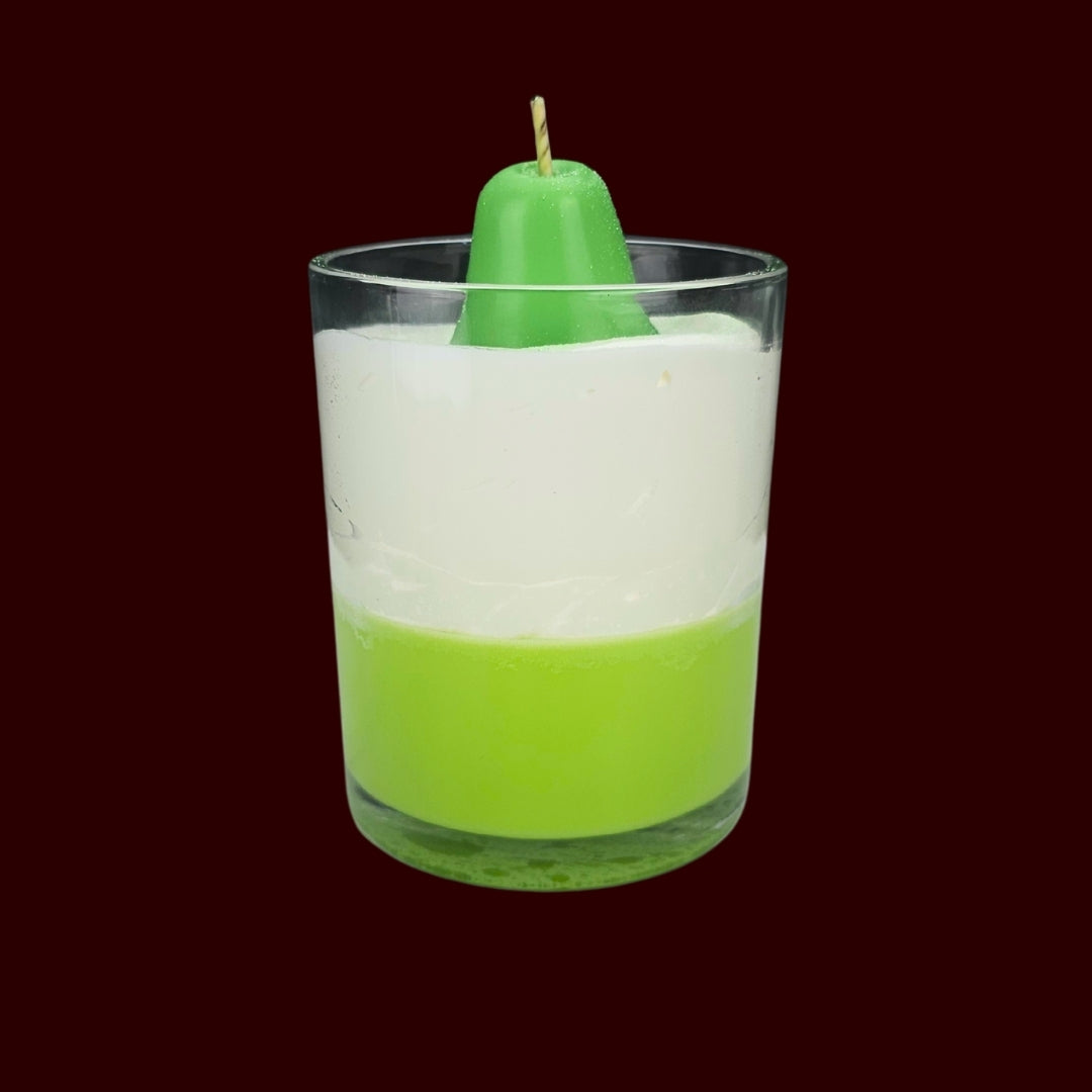 🍐JUICY PEAR🌼 Lumânare parfumată decorativă, ceară naturală handmade