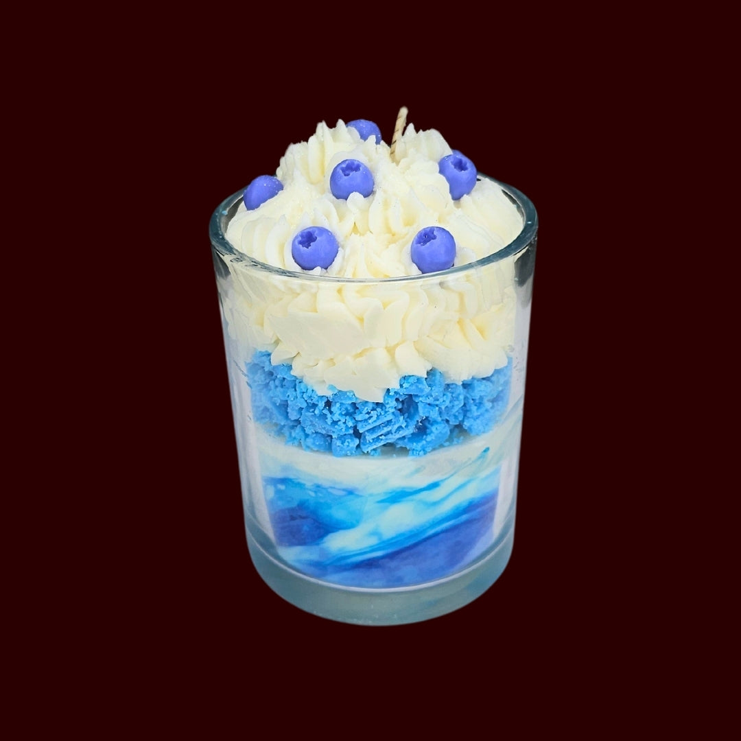 🫐BLUEBERRY VANILLA🍦 Lumânare parfumată decorativă, ceară naturală handmade