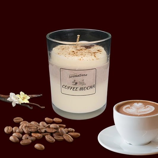 ☕COFFEE MOCHA🍪 Lumânare parfumată decorativă, ceară naturală handmade