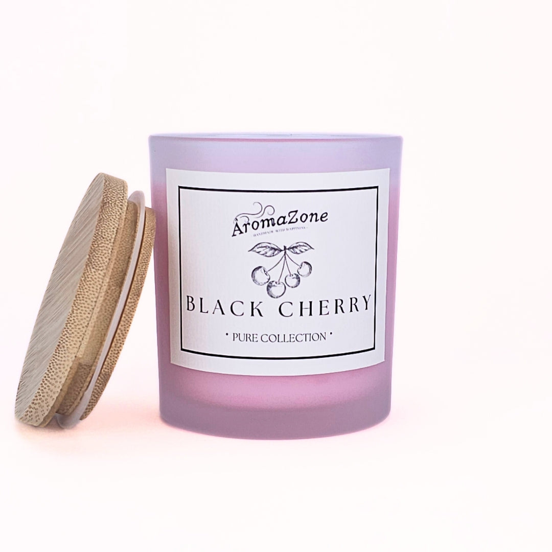 🍒BLACK CHERRY❤️ Lumânare parfumată decorativă, ceară naturală handmade - Cireșe, Vanilie