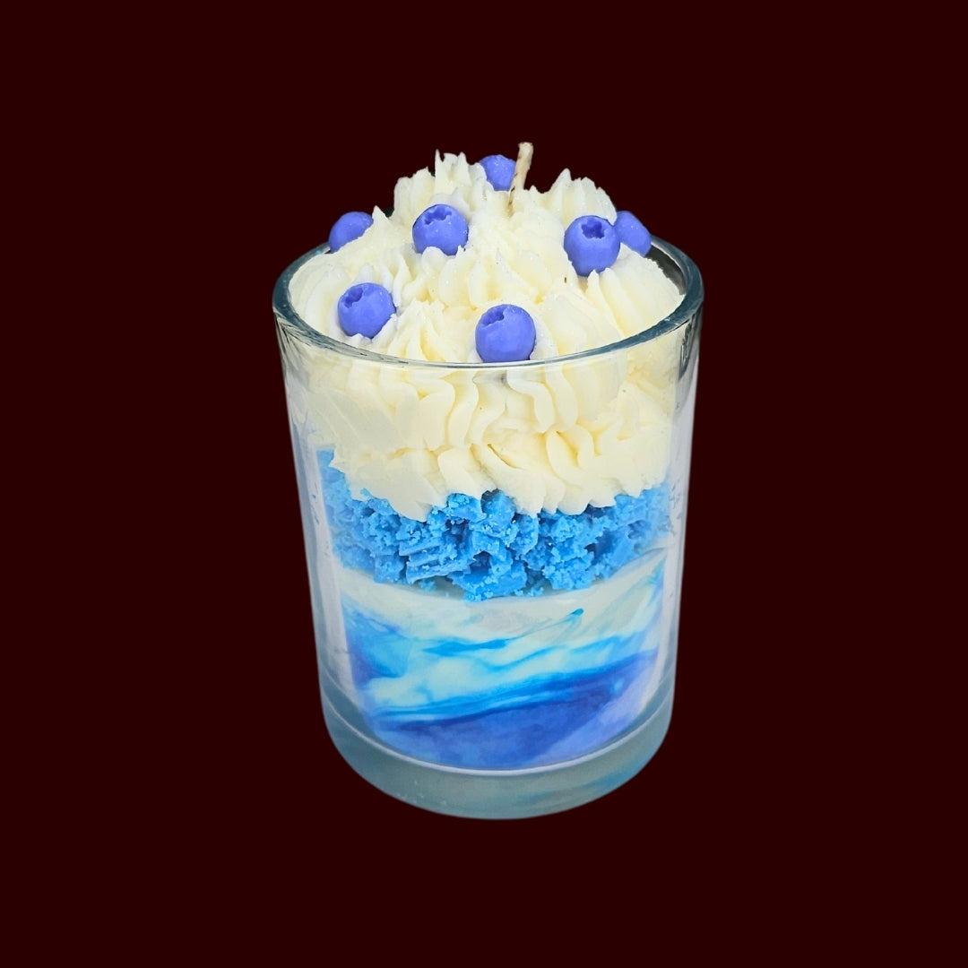 🫐BLUEBERRY VANILLA🍦 Lumânare parfumată decorativă, ceară naturală handmade