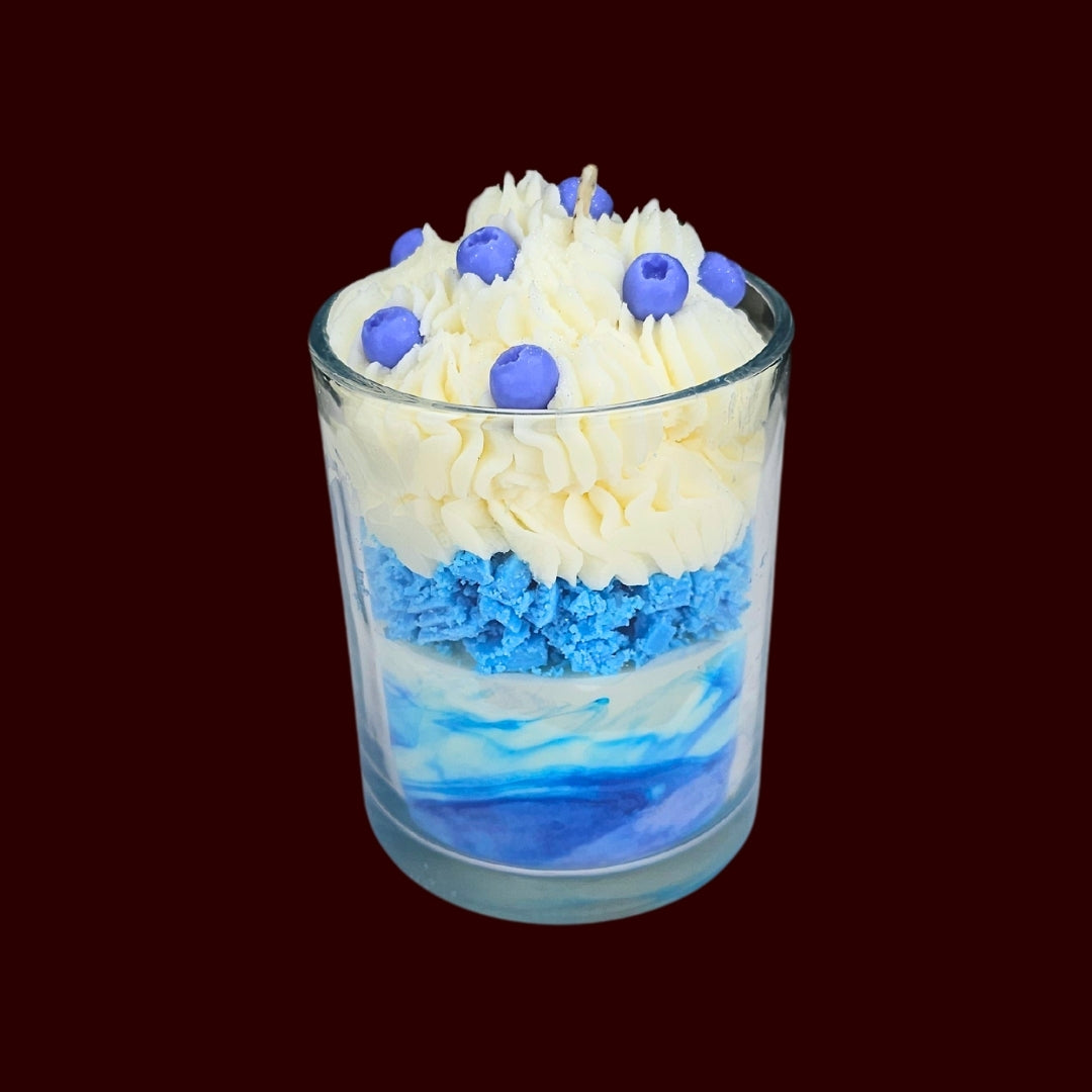 🫐BLUEBERRY VANILLA🍦 Lumânare parfumată decorativă, ceară naturală handmade