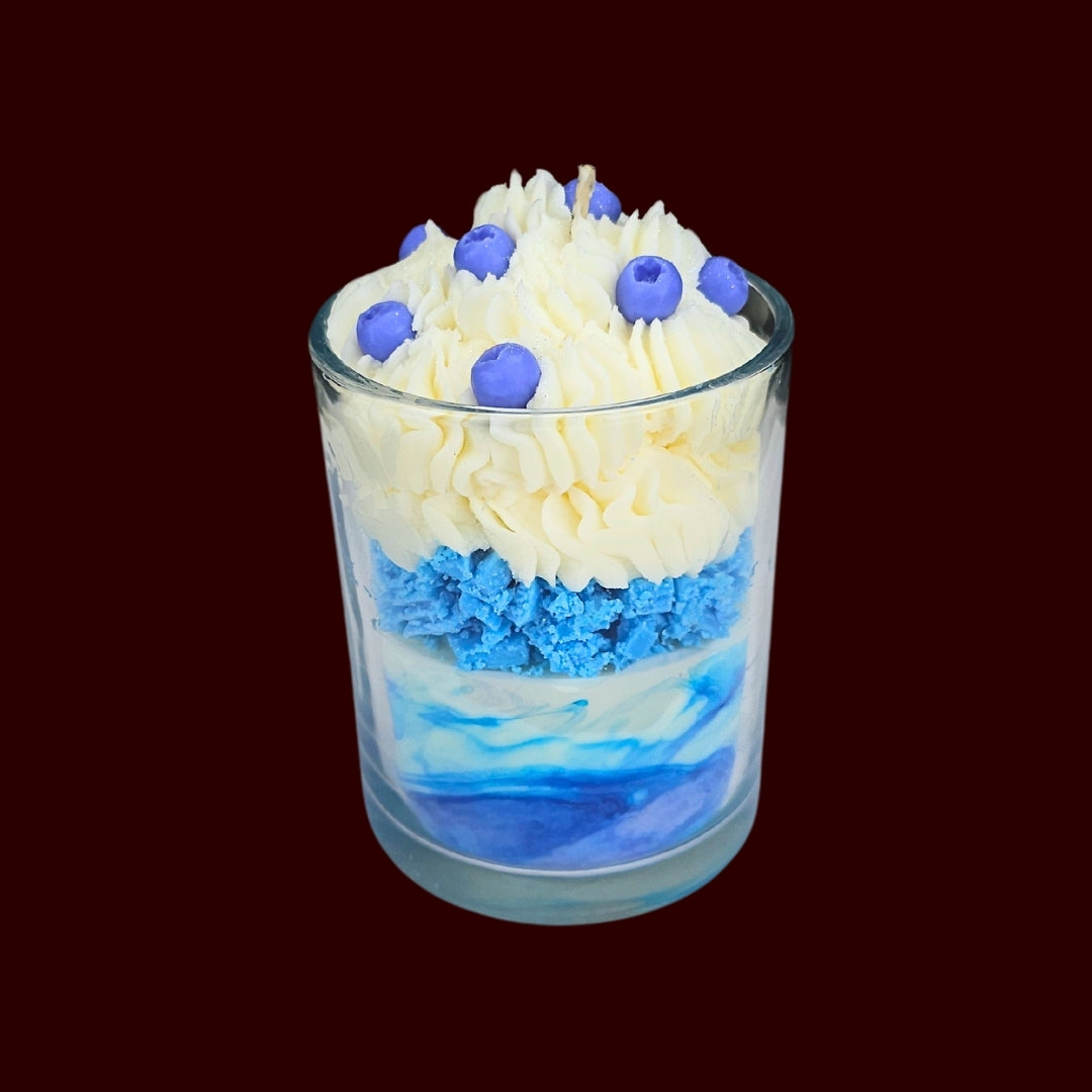 🫐BLUEBERRY VANILLA🍦 Lumânare parfumată decorativă, ceară naturală handmade