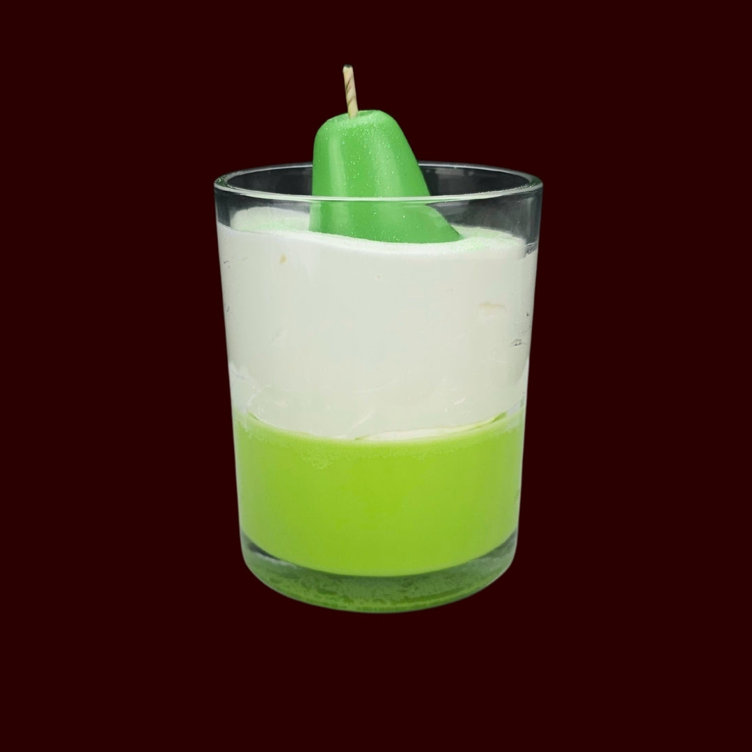 🍐JUICY PEAR🌼 Lumânare parfumată decorativă, ceară naturală handmade