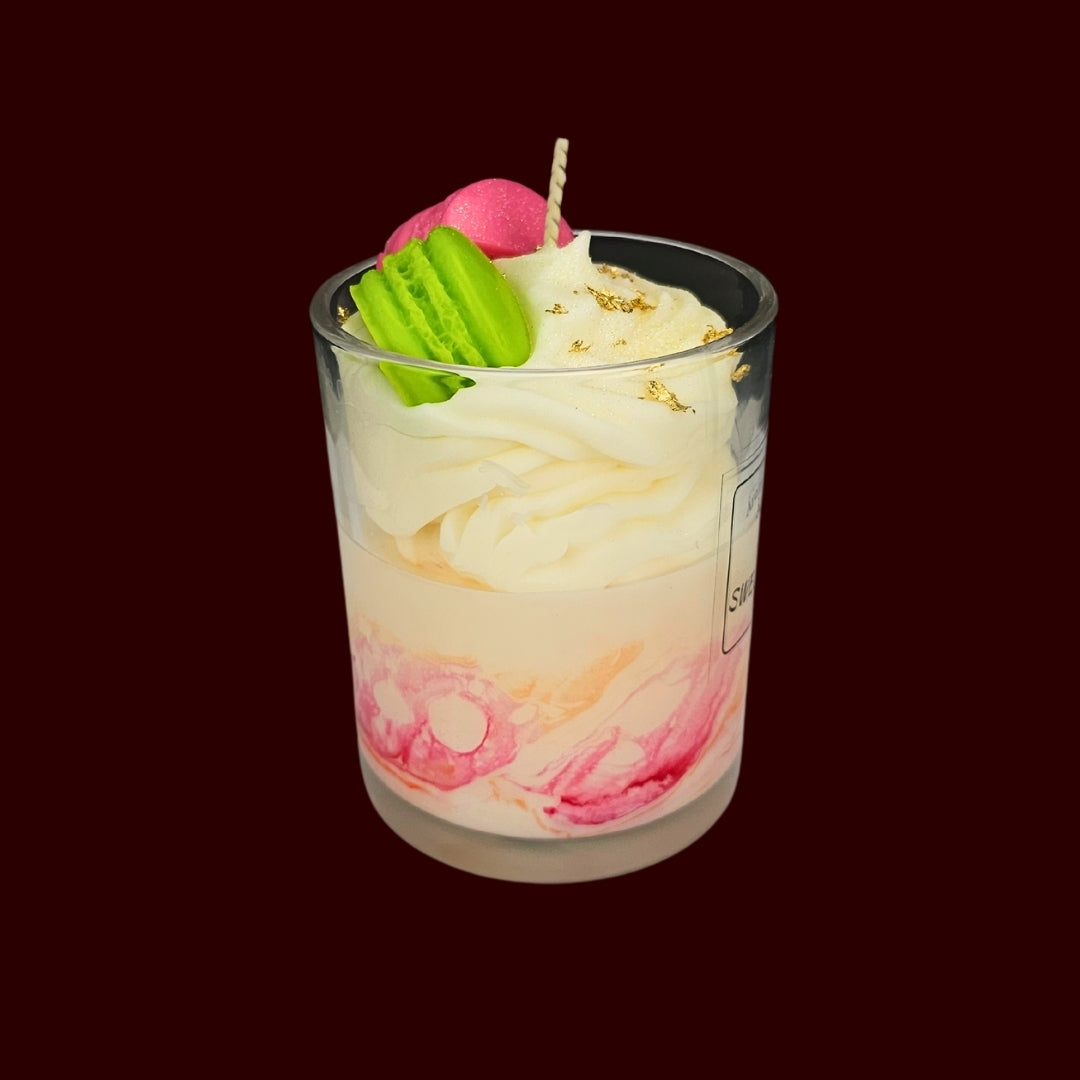 🍦SWEET VANILLA🍡 Lumânare parfumată decorativă, ceară naturală handmade
