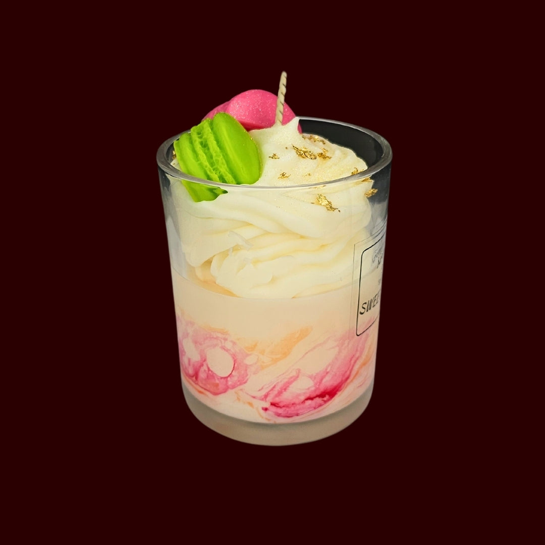 🍦SWEET VANILLA🍡 Lumânare parfumată decorativă, ceară naturală handmade