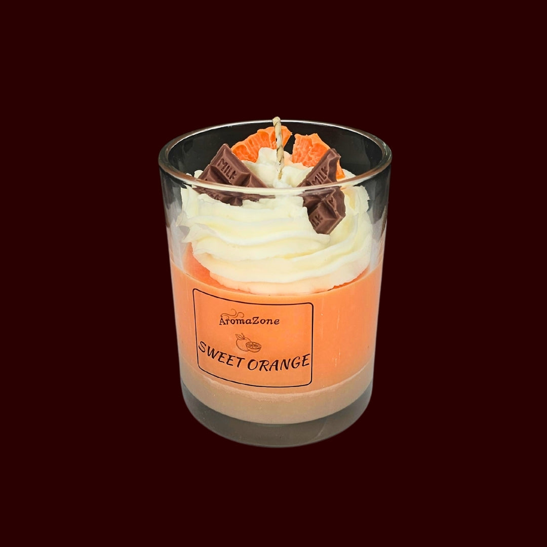 🍊SWEET ORANGE🍰 Lumânare parfumată decorativă, ceară naturală handmade