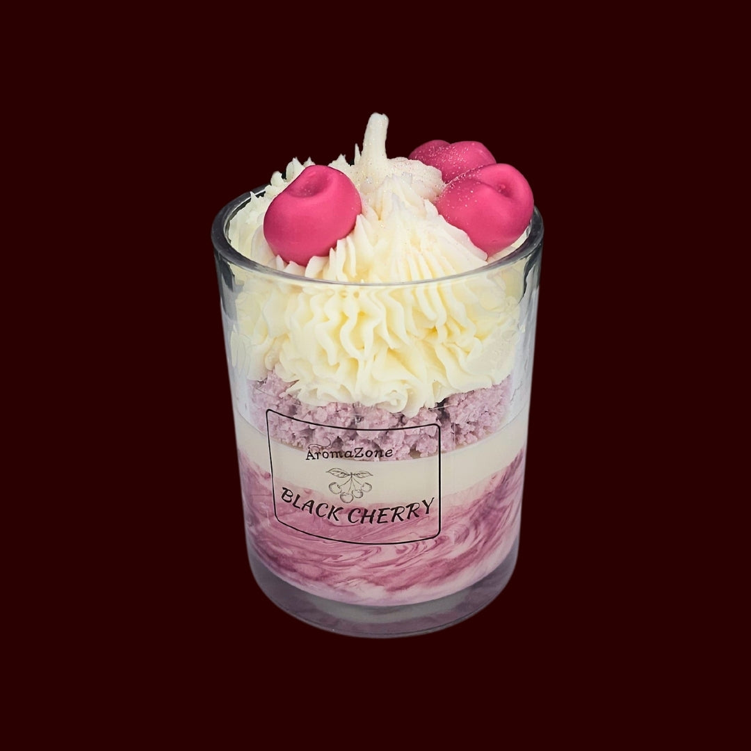 🍒BLACK CHERRY❤️ Lumânare parfumată decorativă, ceară naturală handmade