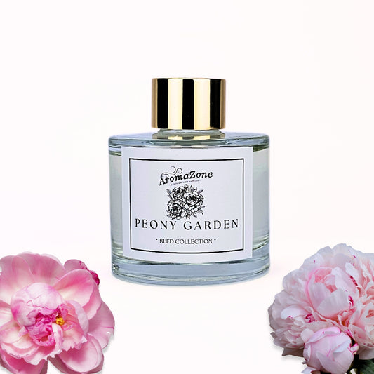 🌸PEONY GARDEN🌿 Odorizant de cameră natural cu bețișoare, bază ECO-FRIENDLY, handmade - Bujori, Flori albe