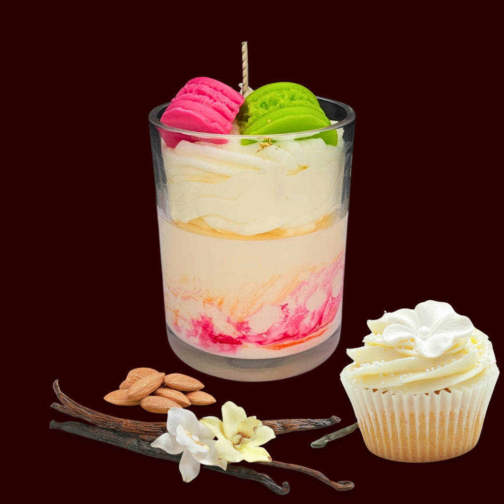 🍦SWEET VANILLA🍡 Lumânare parfumată decorativă, ceară naturală handmade