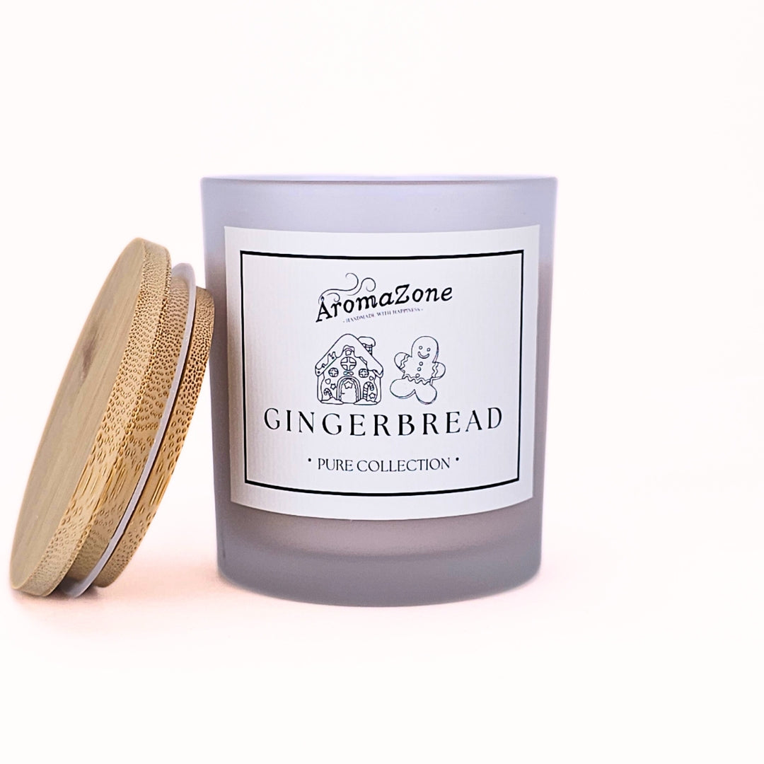 🍪GINGERBREAD🥯 Lumânare parfumată decorativă, ceară naturală handmade - Turtă Dulce, Sirop de Arțar, Anason
