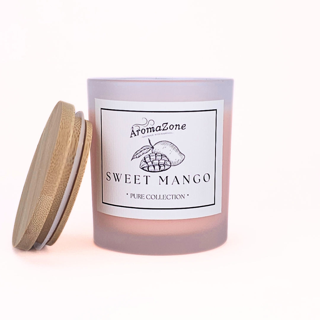🥭SWEET MANGO💛 Lumânare parfumată decorativă, ceară naturală handmade - Mango, Ananas