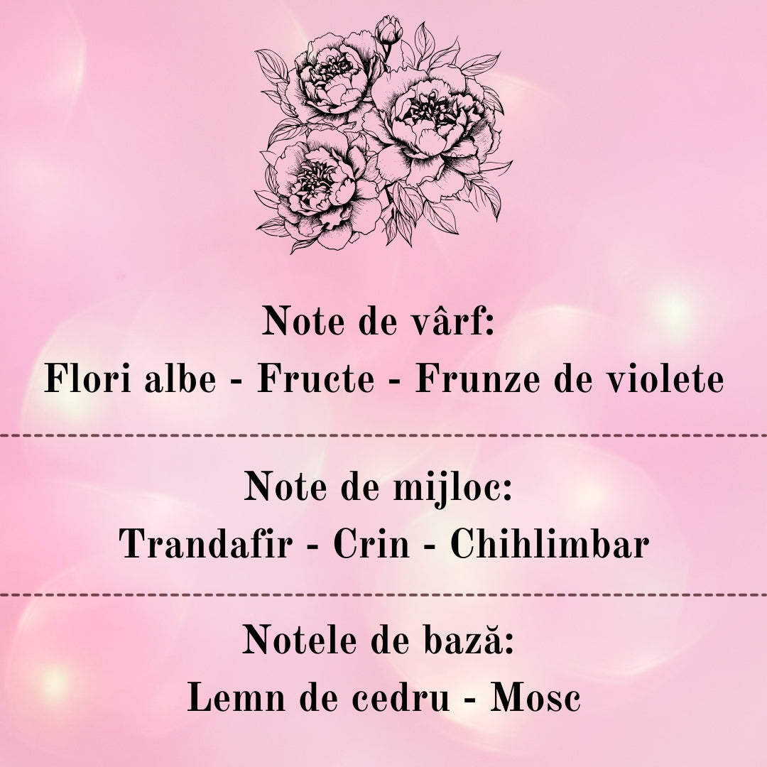 🌸PEONY GARDEN🌿 Lumânare parfumată decorativă, ceară naturală handmade