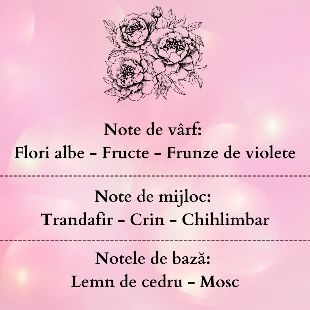 🌸PEONY GARDEN🌿 Lumânare parfumată decorativă, ceară naturală handmade - Bujori, Flori albe