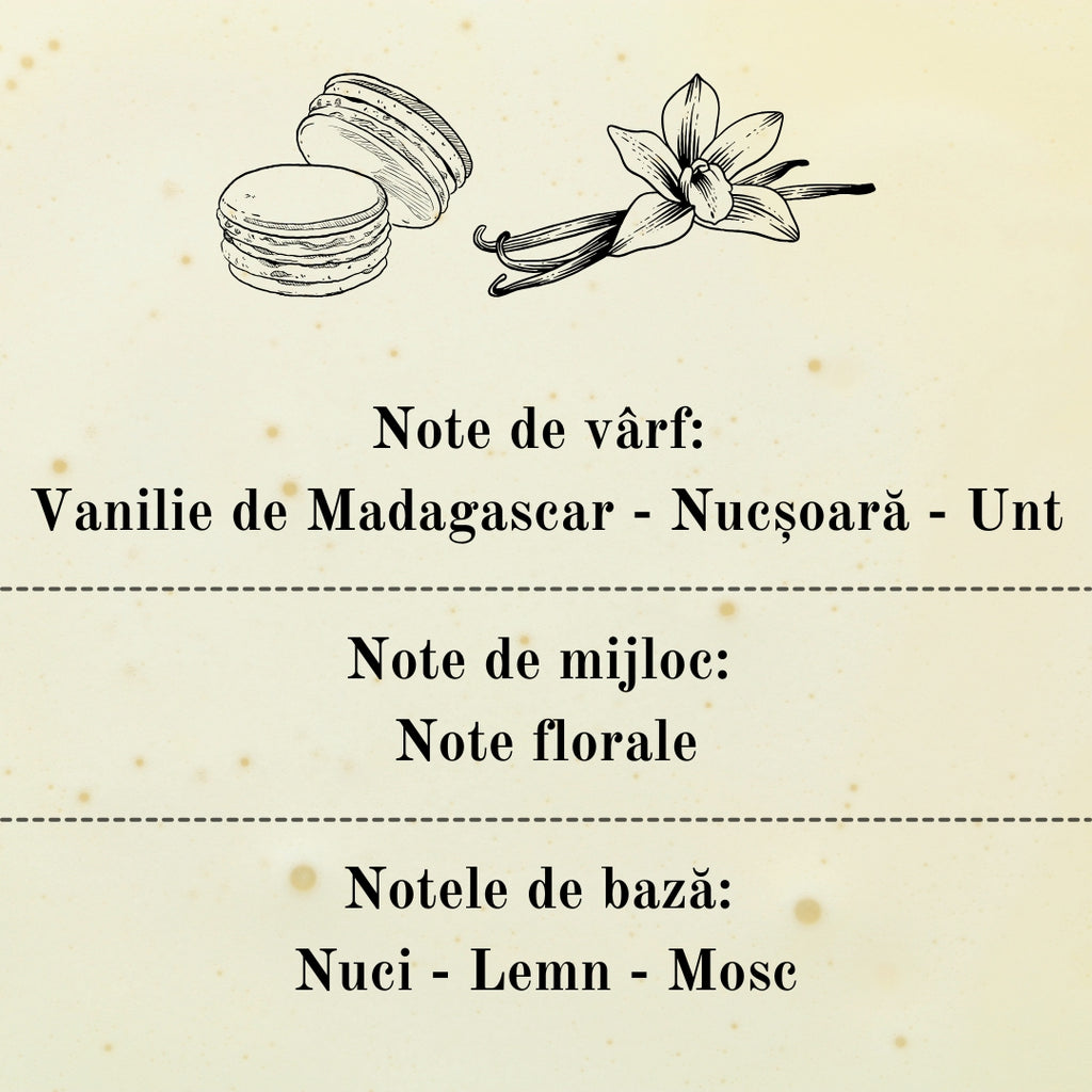 🍦SWEET VANILLA🍡 Lumânare parfumată decorativă, ceară naturală handmade