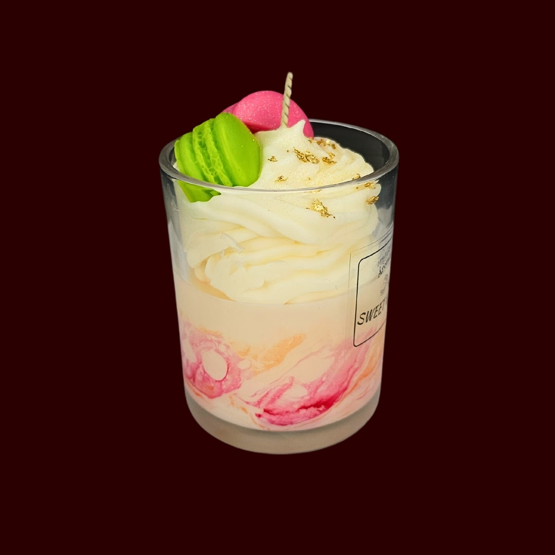 🍦SWEET VANILLA🍡 Lumânare parfumată decorativă, ceară naturală handmade