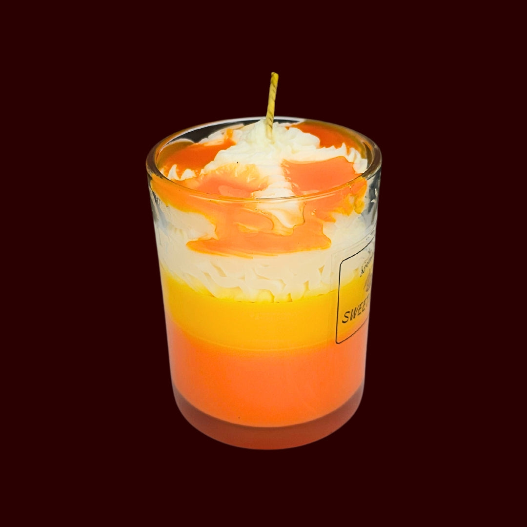 🥭SWEET MANGO💛 Lumânare parfumată decorativă, ceară naturală handmade