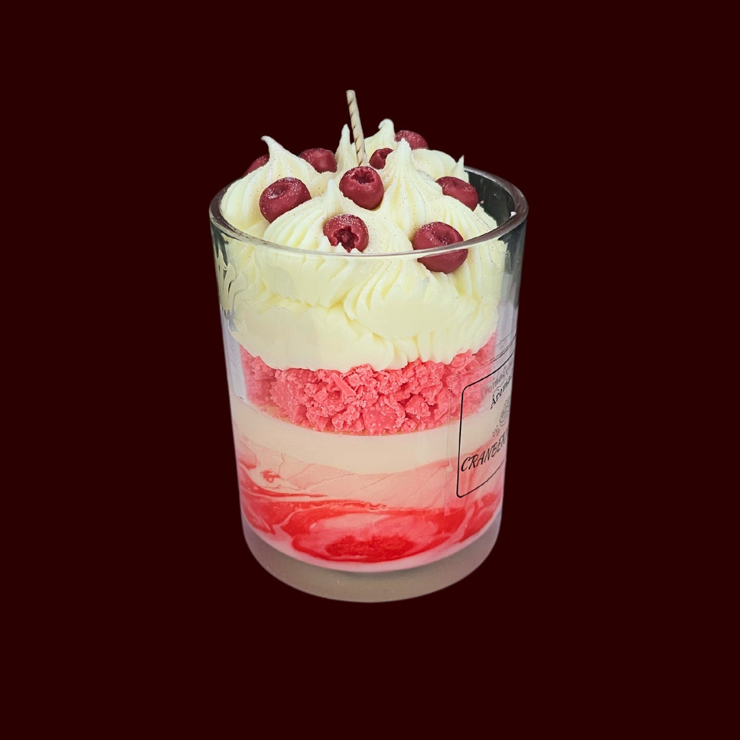 🍅CRANBERRY TART🍰 Lumânare parfumată decorativă, ceară naturală handmade